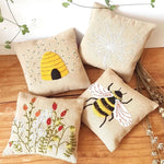 Embroidery Kit - Linen Lavender Bags - Bees