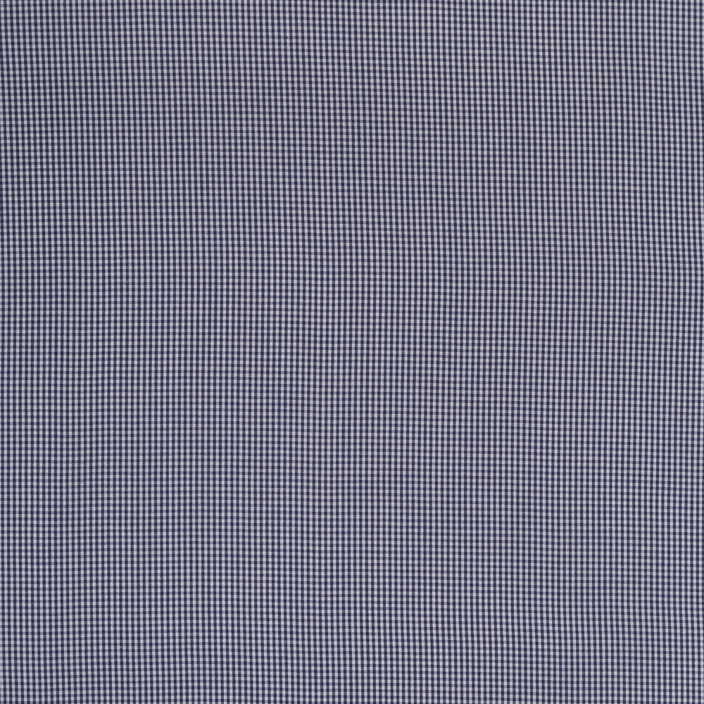 Wide Cotton Gingham - Navy/White 1mm
