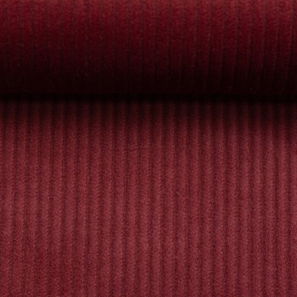 dark red jumbo cotton corduroy fabric