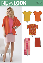 New Look Women's 6217 - Casual Jacket, Top & Skirt