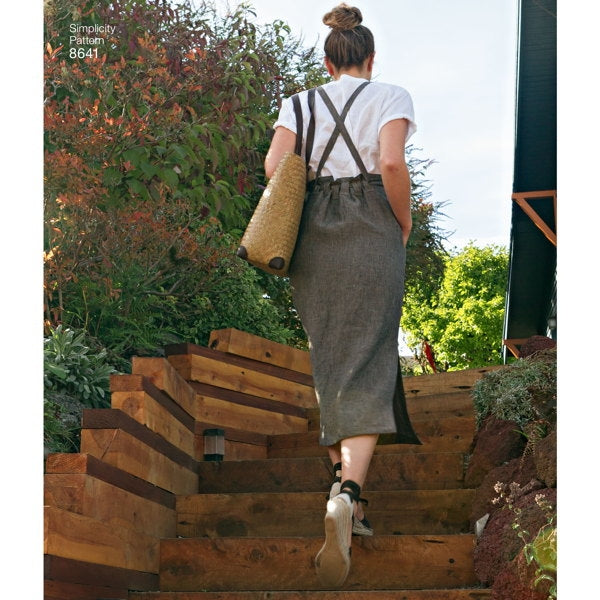 Sew House Seven for Simplicity 8641 - Pinafore Dress | Sewing Pattern | Ray Stitch Sew House Seven for Simplicity 8641 - Pinafore Dress | Sewing Pattern | Ray Stitch