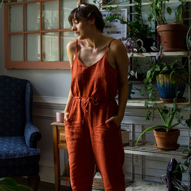 Untitled Thoughts Olive Jumpsuit PDF Pattern Ray Stitch