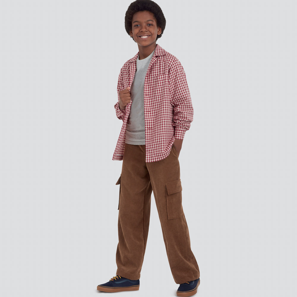 Simplicity Children 9201 - Children's and Boys' Shirt, Waistcoat and Pull-On Trousers