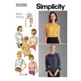 Simplicity 60s Vintage - 9386 - Set of Blouses