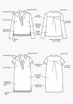 Grainline Studio - Augusta Shirt and Dress - Sizes 4-34