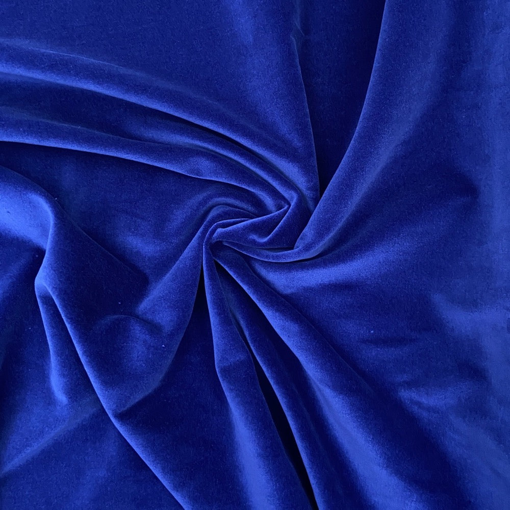 Cotton Velvet Royal Blue