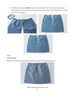 Anna Allen Clothing - Denim Button Up Skirt - PDF Pattern