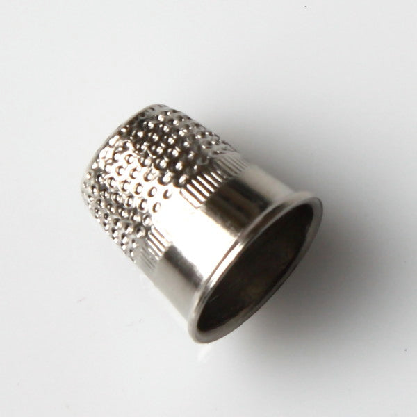 Prym 18mm Zinc Die-Cast Thimble – Silver Color, Non-Slip Edge, For Sewing & Crafting