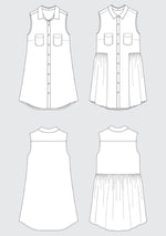 Grainline Studio - Alder Shirtdress - Sizes 4-22