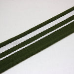Striped Webbing 50mm - Green/White