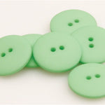 Satin Polyester Buttons - Lime Green