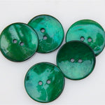 Coloured Shell Buttons - Emerald
