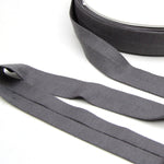 Viscose Jersey Binding 20mm - Dark Grey