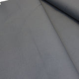 plain wide crisp cotton fabric in mid grey