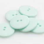 Satin Polyester Buttons - Peppermint