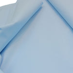 plain wide cotton fabric in light blue