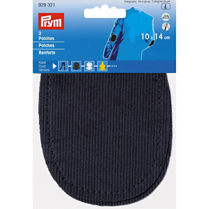 Prym Patches Imitatievelours Opstrijkbaar Marine - 8 X 10,5 Cm - 2 Stuks