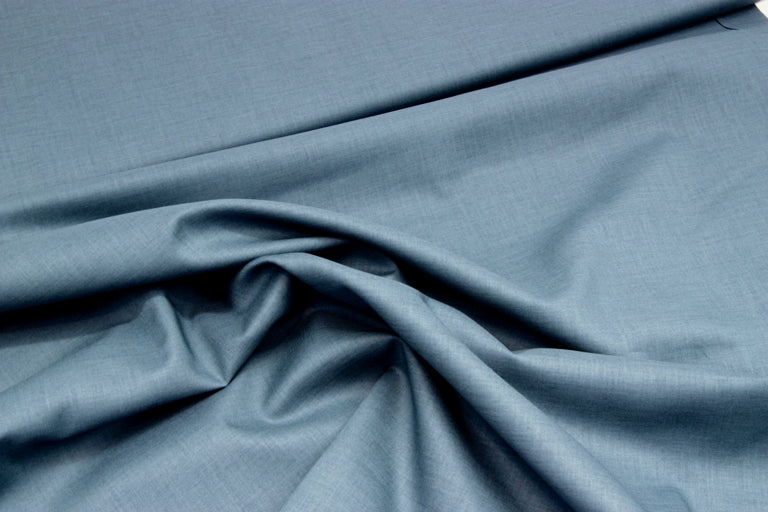 Sevenberry Cotton Lawn Fabric - Teal | Plain Fabric | Ray Stitch