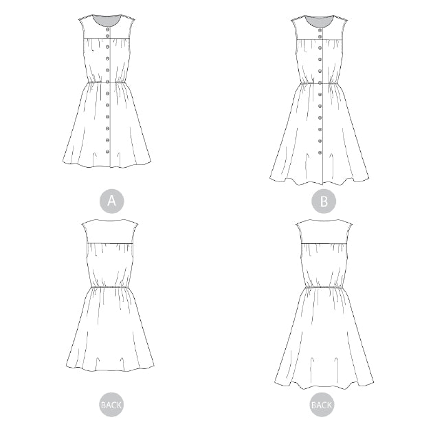 Sewaholic - Harwood Sleeveless Shirt Dresses