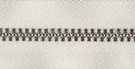Metal Trouser Zip - Light Ecru 801