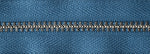 Metal Trouser Zip - Slate Blue 145