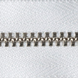 Metal Trouser Zip - White 501