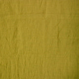bright yellow coloured and washed european linen fabric