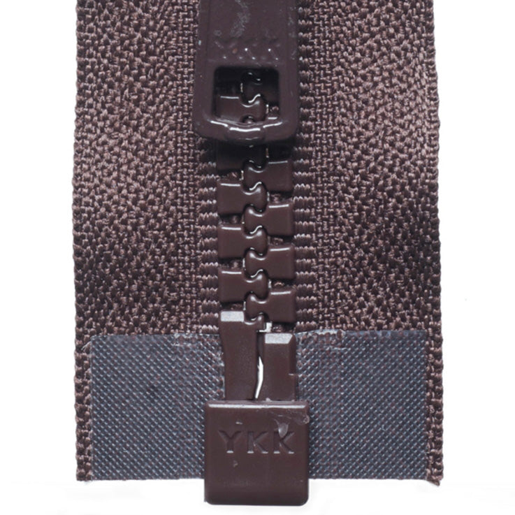 Vislon Open-Ended Chunky Zip - Brown 570