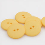 Satin Polyester Buttons - Yellow