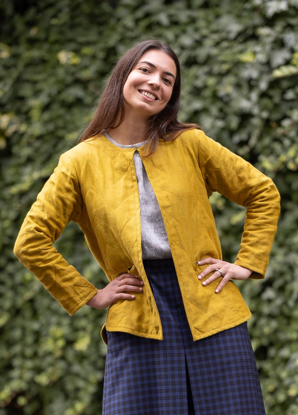 Quilted Tamarack Jacket in European Linen