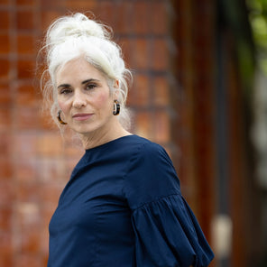 Balloon Sleeve Dress in Japanese Cotton