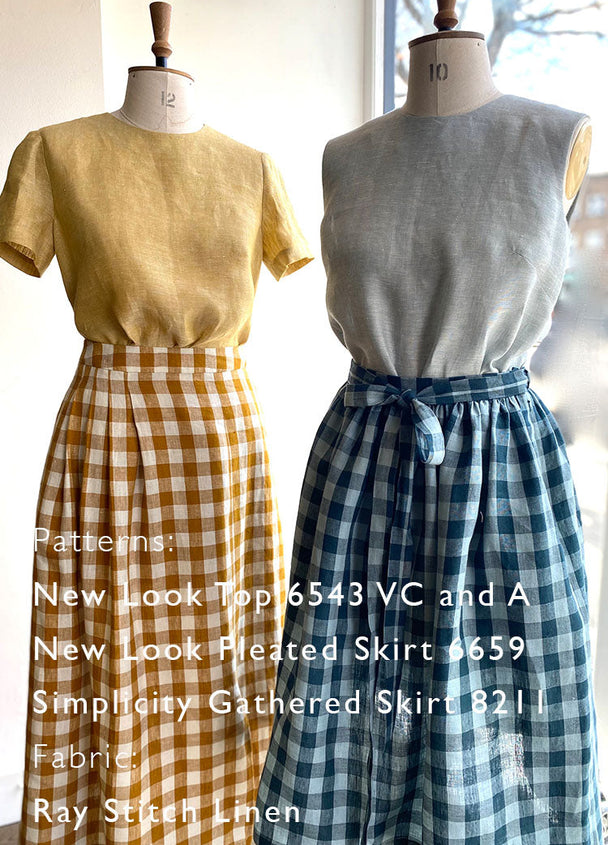 Linen - Gingham + Herringbone