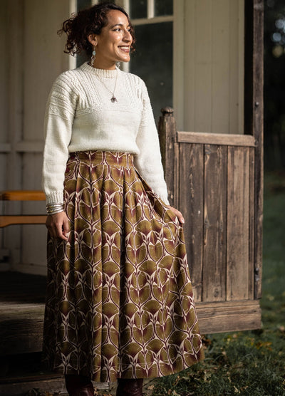 Shepherd Skirt in Drapey Viscose Twill