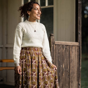 Shepherd Skirt in Drapey Viscose Twill