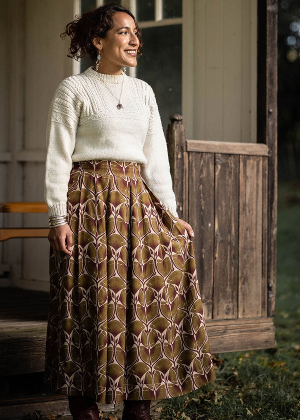 Shepherd Skirt in Drapey Viscose Twill