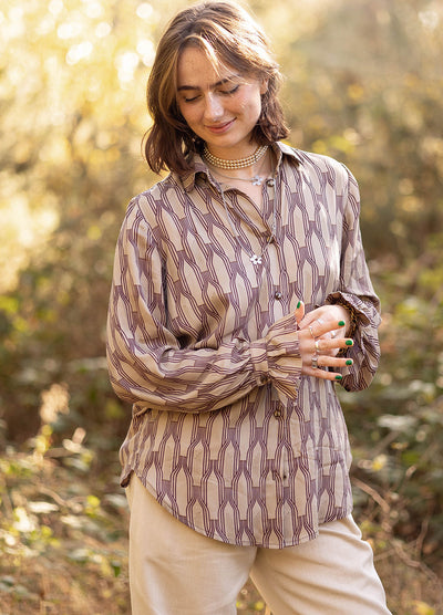 Ashling Shirt in Drapey Viscose Twill