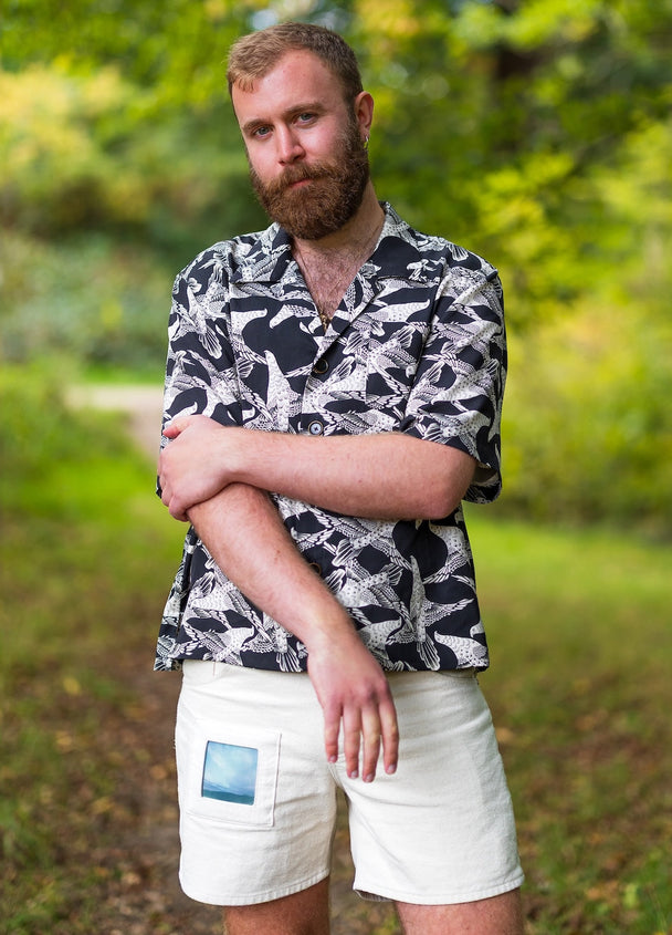 Self Drafted Shirt in Printed Tencel