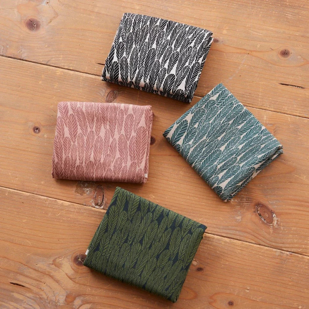 Lightweight Canvas - Bookhou - Leaf - Green/Beige