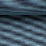 Needle Stripe Cotton Jersey - Light / Dark Blue