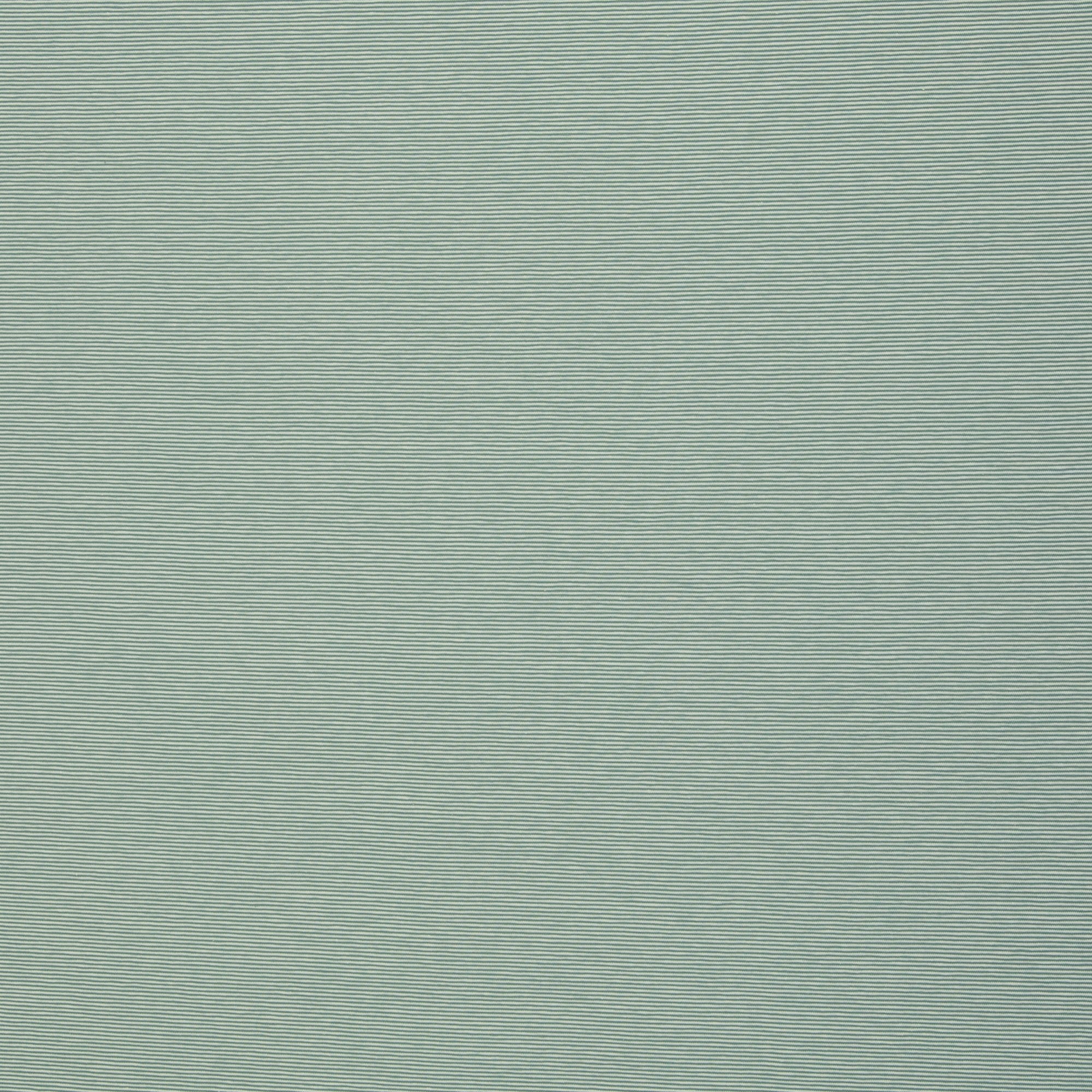 Needle Stripe Cotton Jersey - Emerald / Ecru