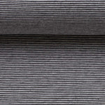 Needle Stripe Cotton Jersey - Dark Grey / Light Grey