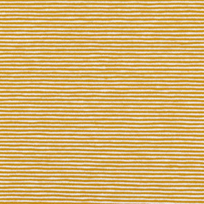 Needle Stripe Cotton Jersey - Goldenrod / White
