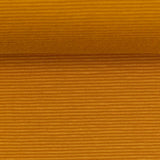 Needle Stripe Cotton Jersey - Ochre / Mustard Yellow