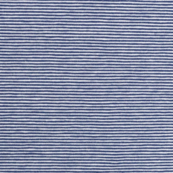 Needle Stripe Cotton Jersey - Dark Blue / White