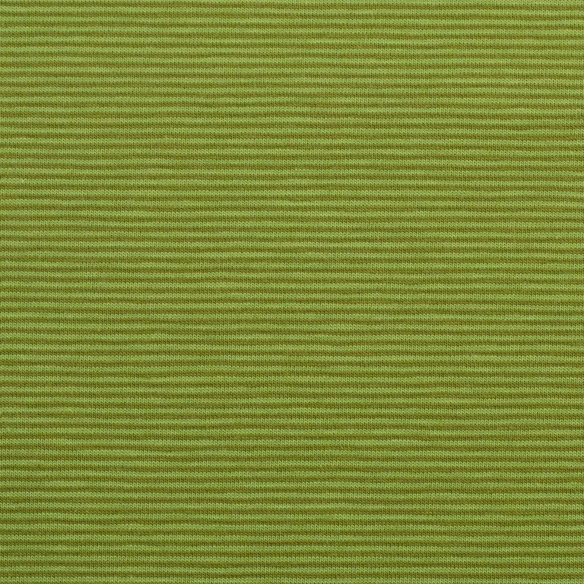 Needle Stripe Cotton Jersey - Kiwi / Chartreuse