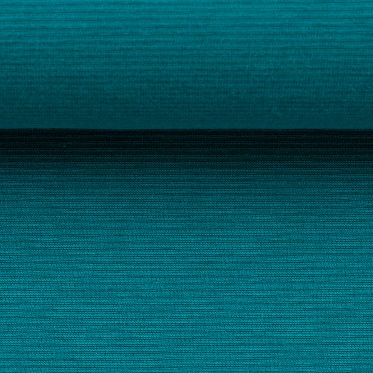 Needle Stripe Cotton Jersey - Teal
