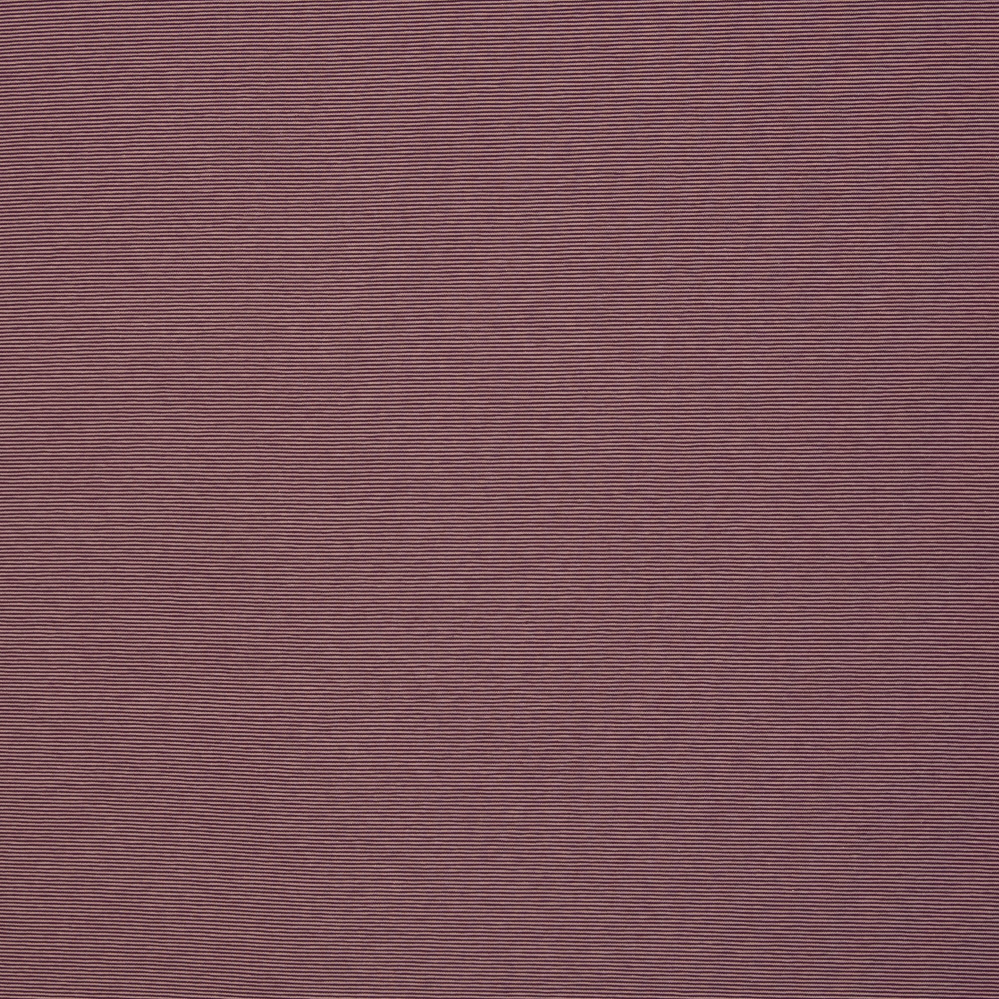 Needle Stripe Cotton Jersey - Bordeaux / Rose