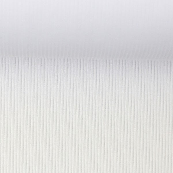 Cotton Sweatshirt Ribbed Cuffing - 011 White