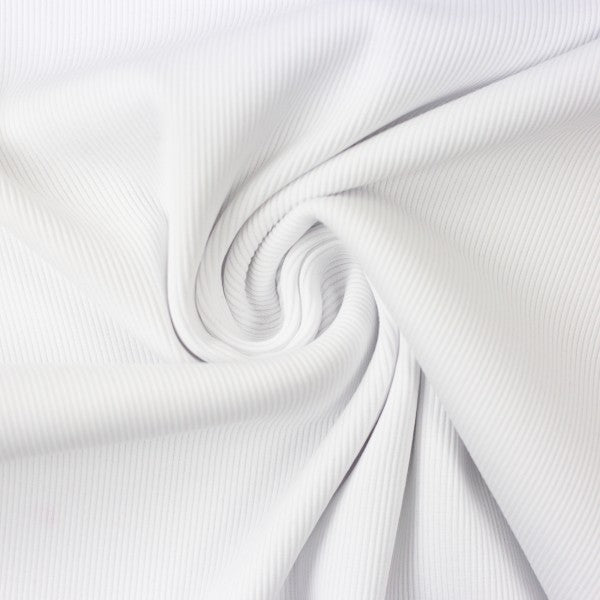 Cotton Ribbing - 011 White