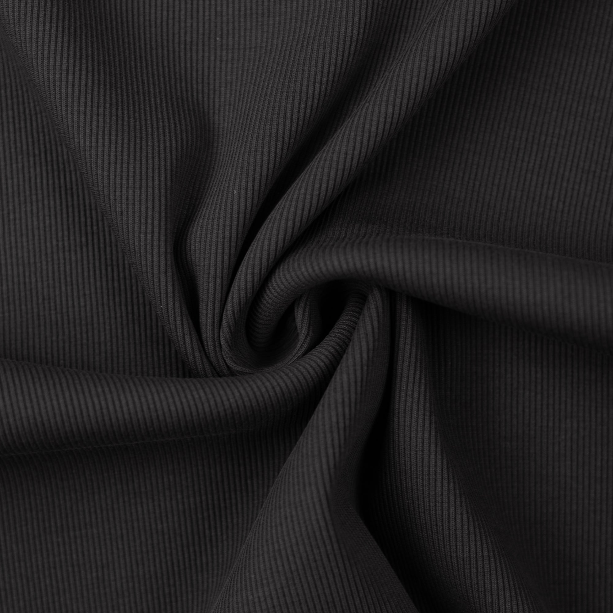 Cotton Ribbing - 790 Anthracite Grey